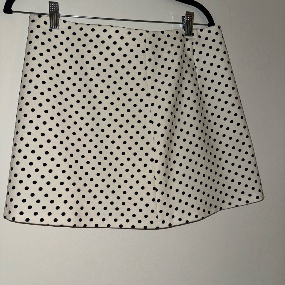 Zara Polka Dot Skirt - Black and White